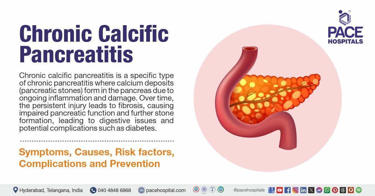 Chronic Calcific Pancreatitis (CCP) Causes | Chronic calcific pancreatitis treatment in India