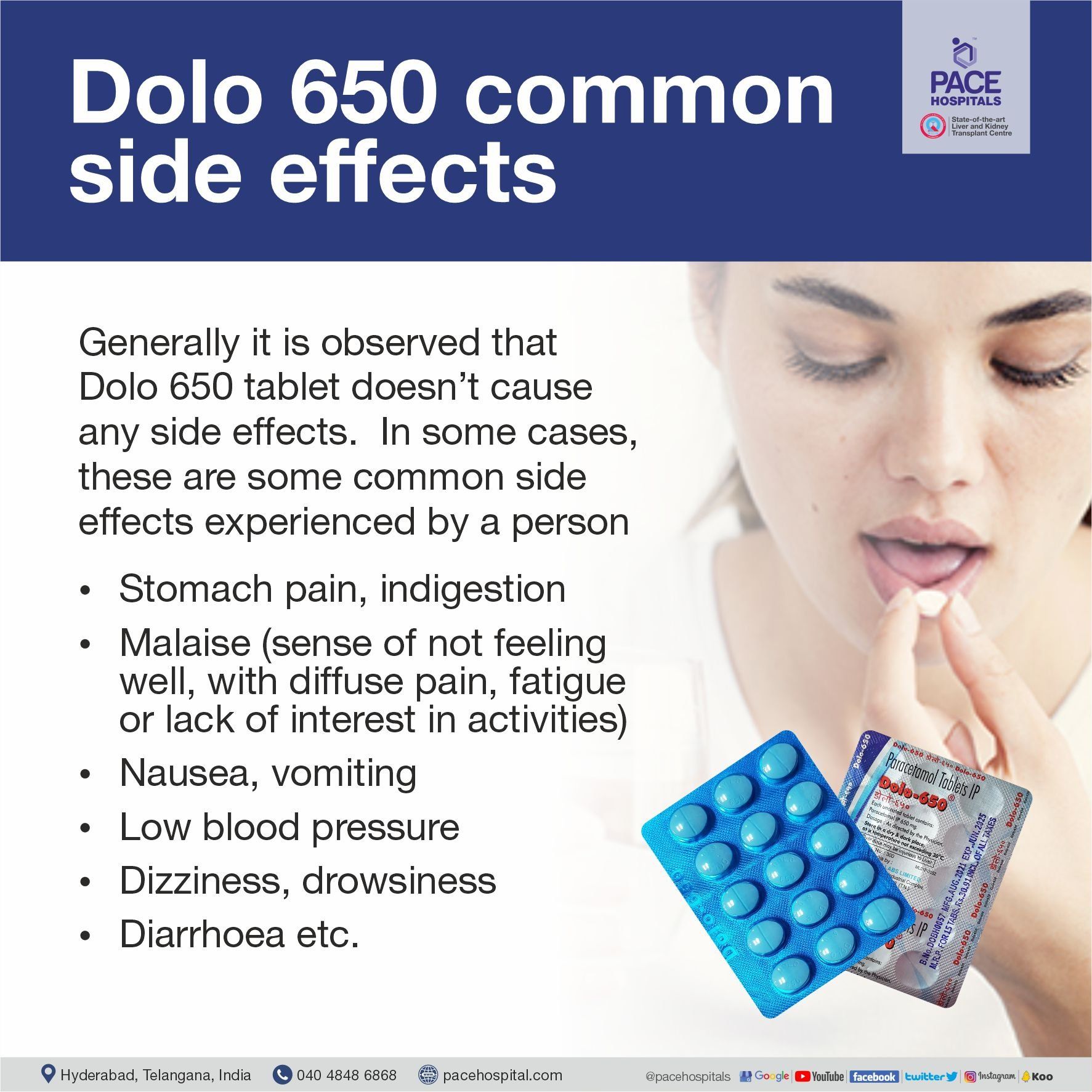 Common side effects of Dolo 650