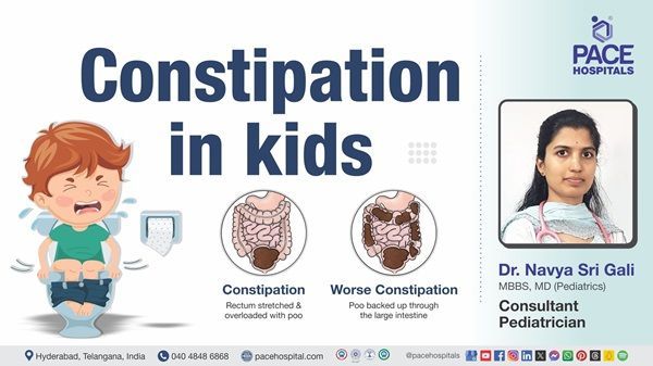 Dr. Navya Sri Gali discusses causes, symptoms, and treatment of constipation in kids in this video.