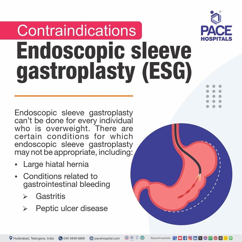 endoscopic sleeve gastroplasty contraindications | endoscopic sleeve gastroplasty disadvantages	| endoscopic sleeve gastroplasty vs gastric sleeve