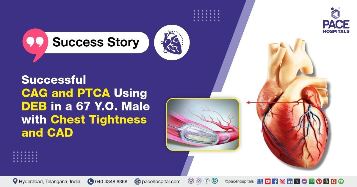 Case study of a patient with coronary artery disease (CAD), successfully treated at PACE Hospitals
