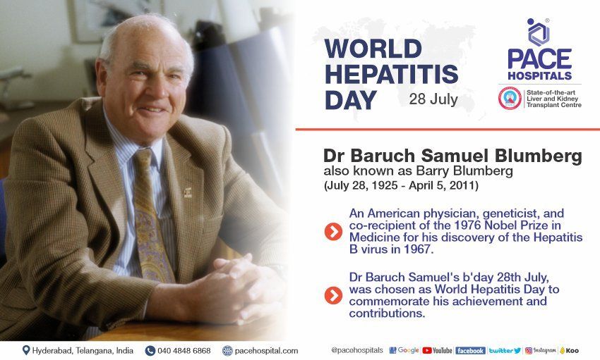 Dr Baruch Samuel Blumberg 1976 Nobel Prize in Medicine - World Hepatitis Day History