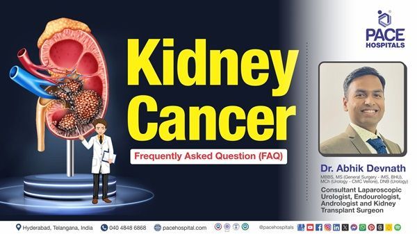 Video of Dr. Abhik Debnath from PACE Hospitals explaining kidney cancer stages, causes, & treatment