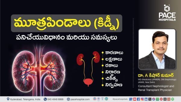 Kidney function and problems – causes & treatment explained by Dr Kishore Kumar from PACE Hospitals