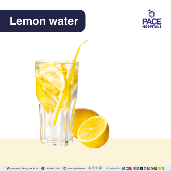 Lemon water - best home remedies for diarrhoea