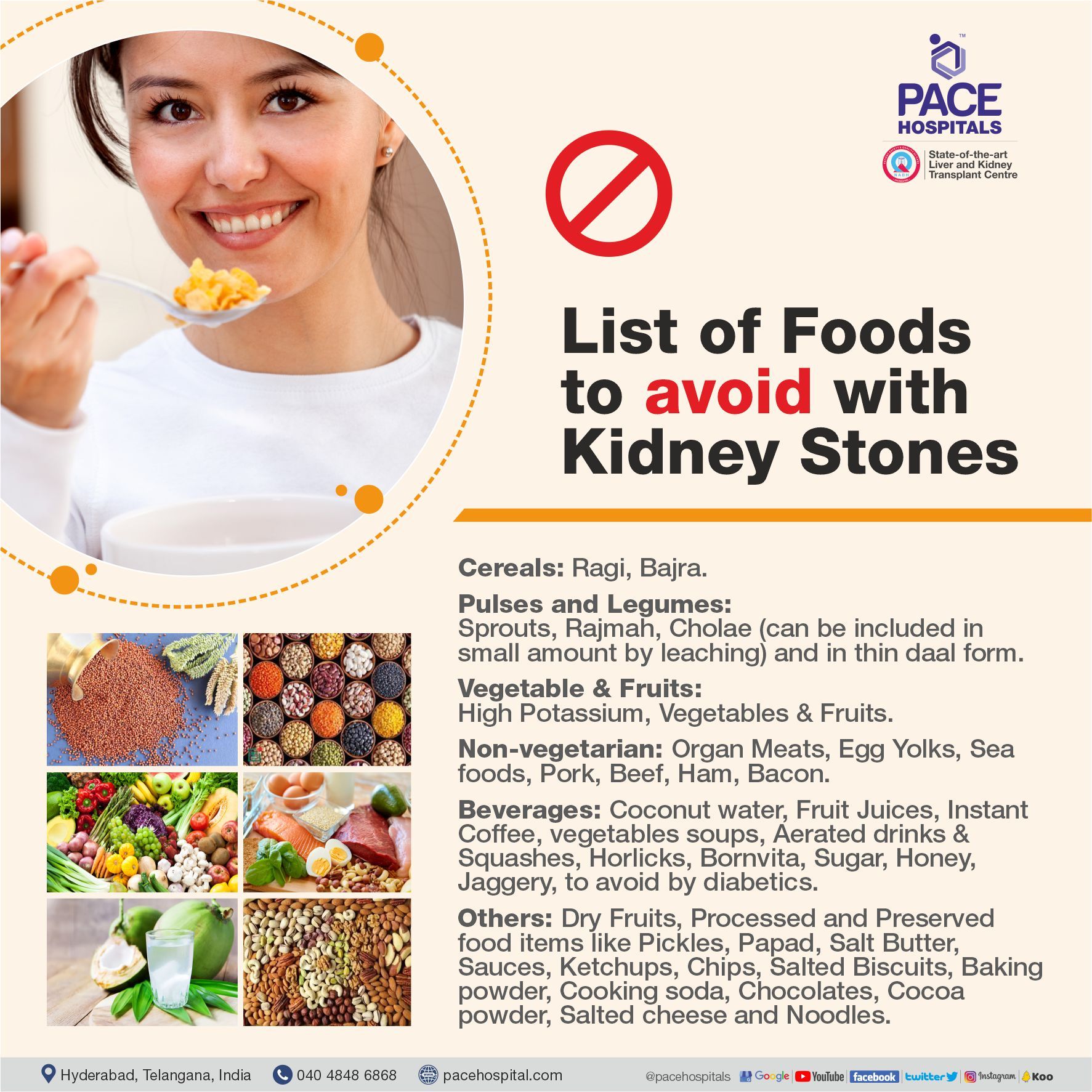 List of foods to avoid with Kidney Stones | Diet plan for Kidney Stones