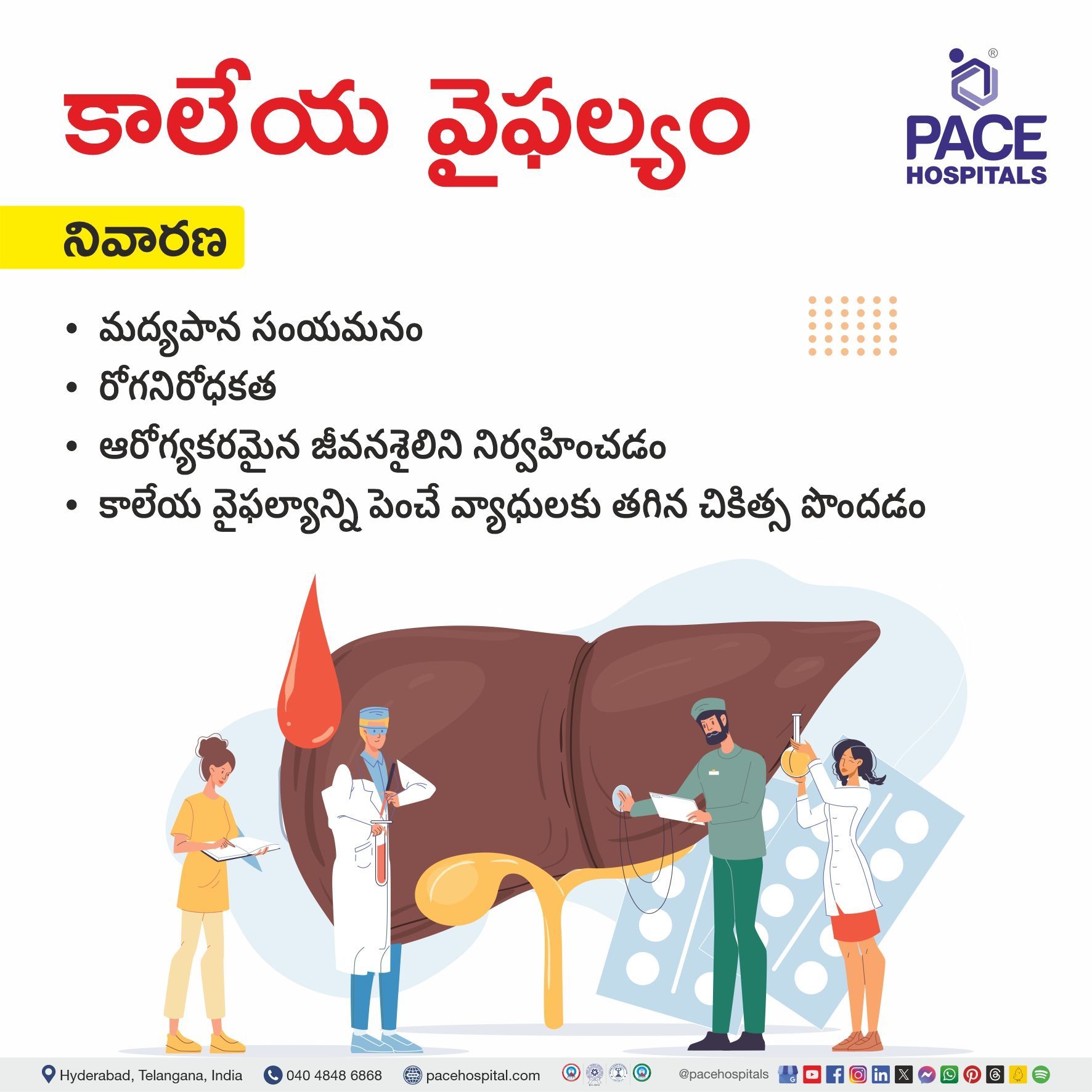 Liver failure prevention in Telugu | Liver failure prevention measures in Telugu | how to prevent liver failure in Telugu | Visual suggesting the preventive measures of Liver failure in Telugu