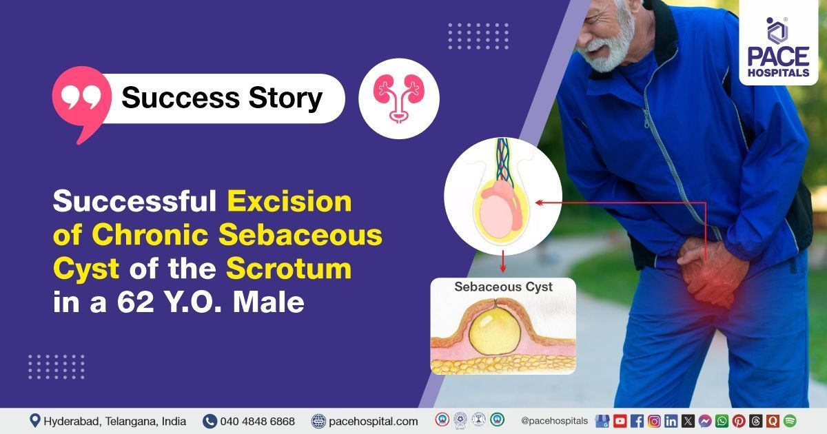 Successful excisions done for chronic sebaceous cyst of the scrotum at PACE Hospital