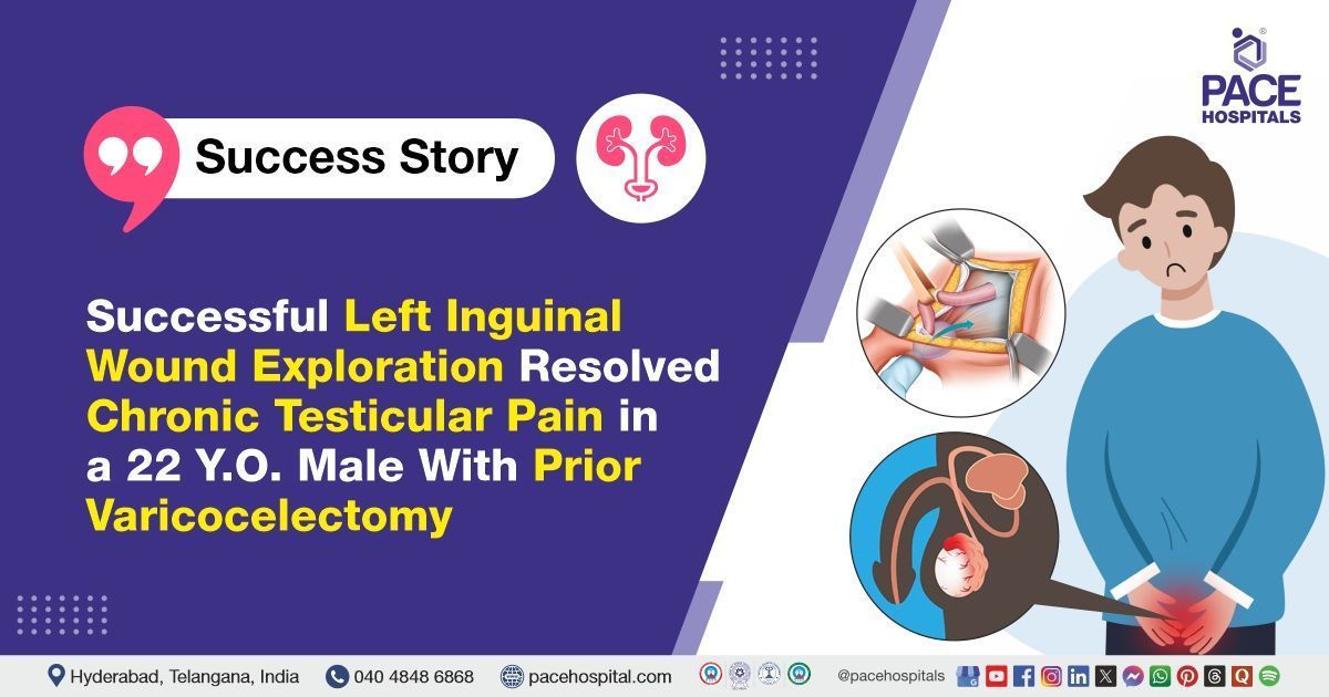 Successful left inguinal wound exploration for chronic orchialgia at PACE Hospitals