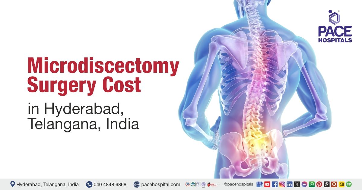 Microdiscectomy Surgery Cost in Hyderabad , India at PACE Hospitals. Microdiscectomy Cost estimate