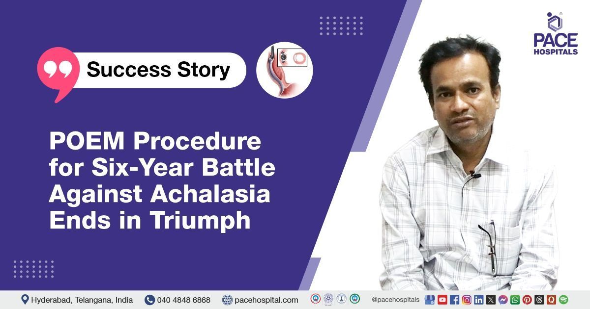 Difficulty swallowing treated with POEM surgery | POEM procedure for Achalasia cardia in India