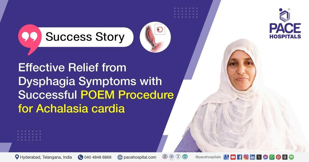 46-Y/O patient achieved lasting relief from achalasia symptoms through the successful POEM procedure