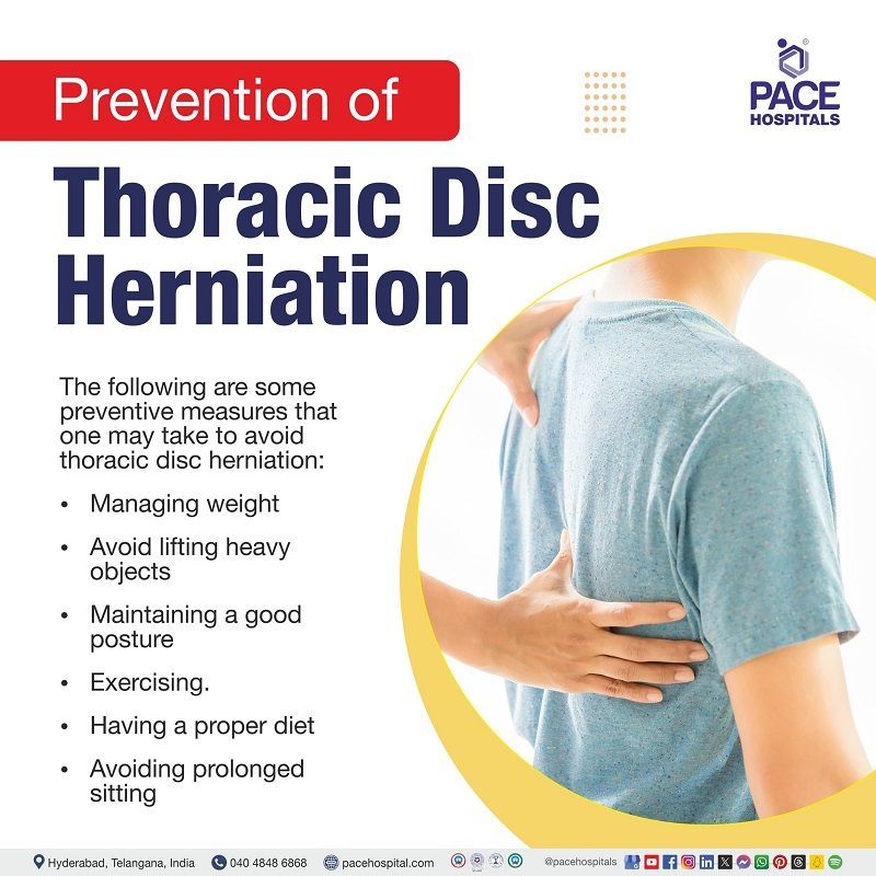 Thoracic disc herniation preventions | preventions of Thoracic disc herniation | Visual depicting the preventions of herniated disc