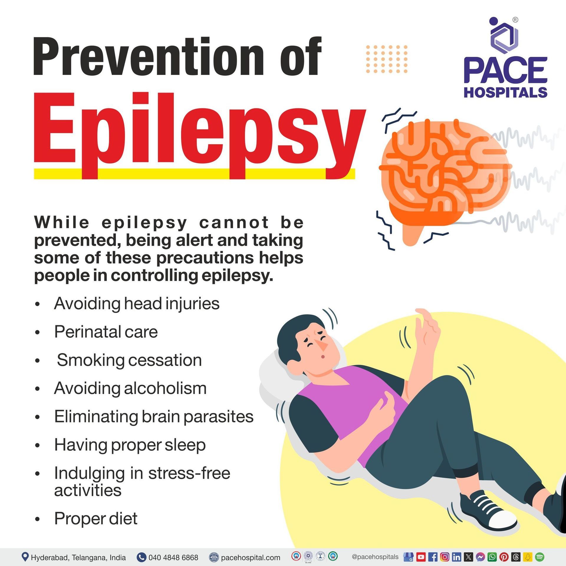 Epilepsy prevention | Preventing seizures | Epilepsy preventive measures | Epilepsy precautionary measures | Person with epilepsy lying on the ground | tips explaining preventive measures of Epilepsy