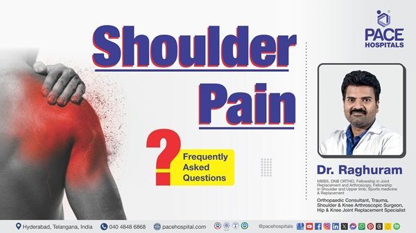 Dr. Raghuram from PACE Hospitals explaining Shoulder Pain causes, symptoms & Treatment in this video