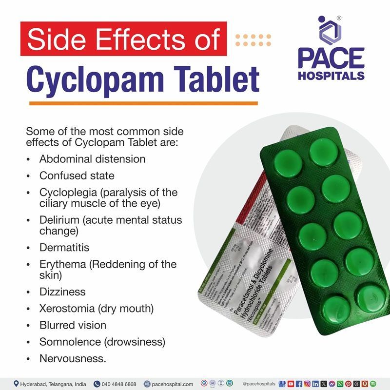 Side effects of Cyclopam Tablet Cyclopam Tablet side effects | serious side effects of Cyclopam Tablet