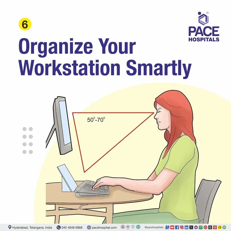 Comfortable Desk Work Posture Proper sitting ergonomics to prevent back and neck pain