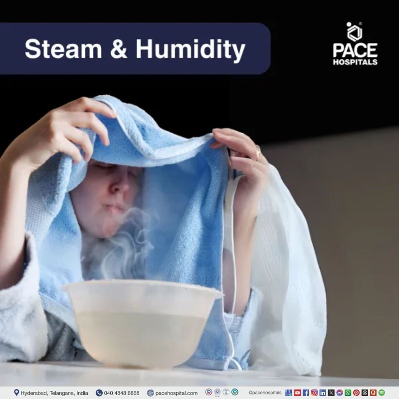 Steam or Humidity Steam or Humidity - home remedies for sore throat | sore throat remedies | sore throat treatment at home | best remedy for sore throat | how to cure sore throat at home