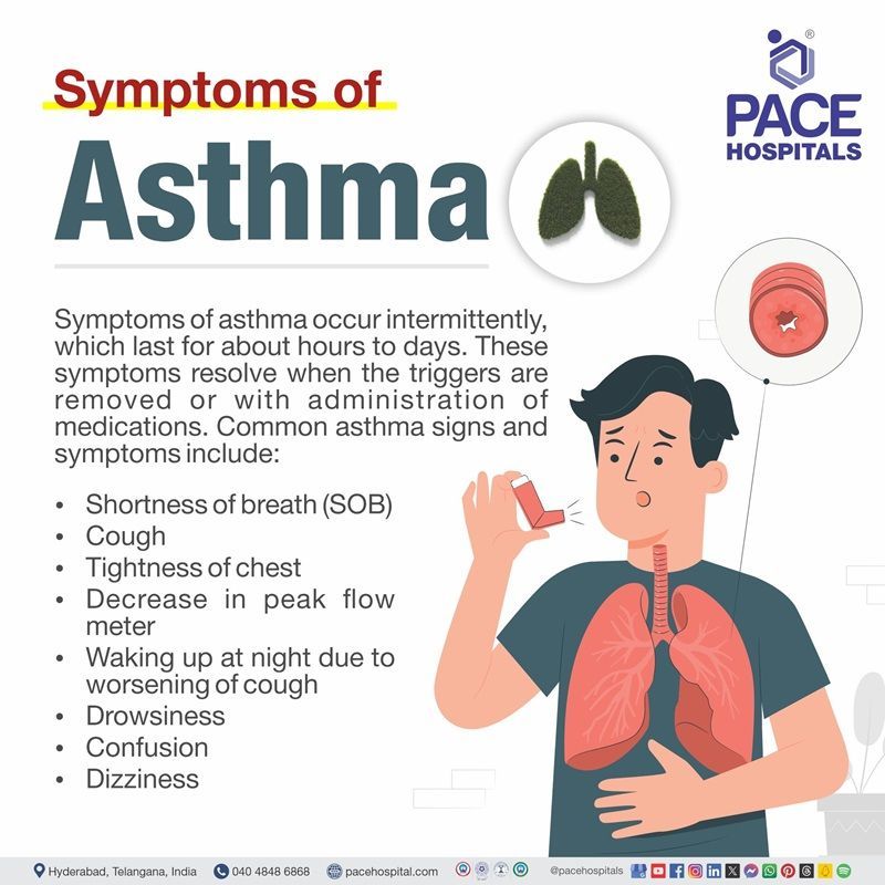 asthma signs and symptoms​ | asthma symptoms in adults​ | asthma attack symptoms​ | bronchial asthma symptoms​ | Visual narrating the symptoms of asthma