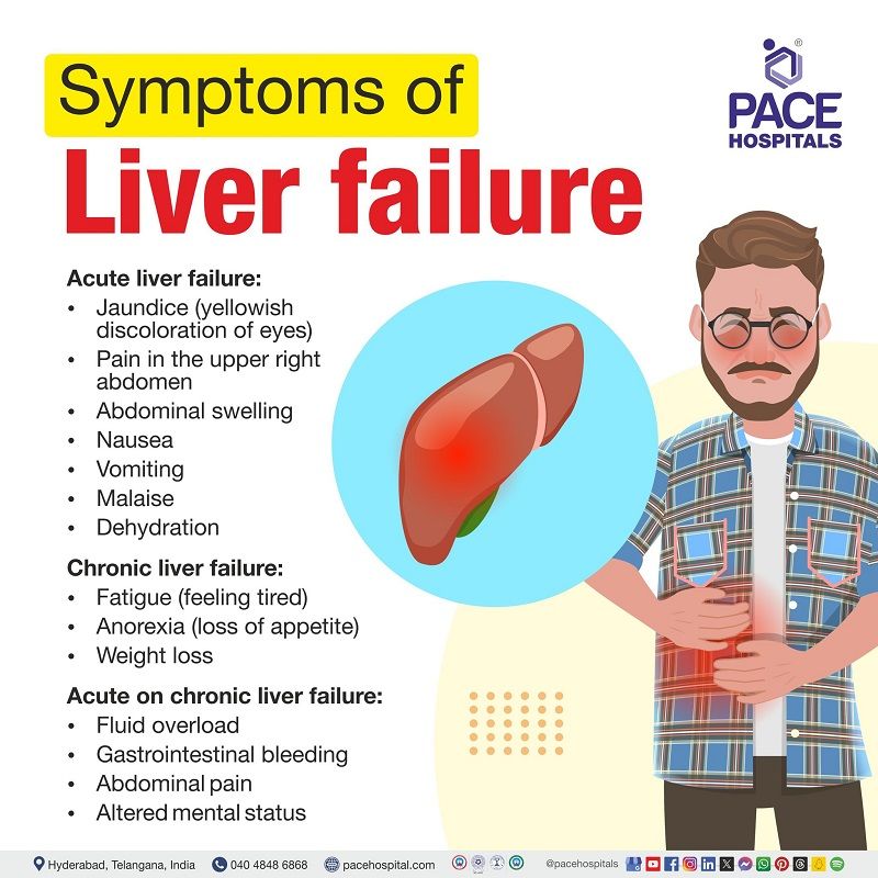 Liver Failure Symptoms | symptoms of liver failure | what are the symptoms of liver failure | signs and symptoms of acute liver failure | Visual portraying the symptoms of Liver Failure
