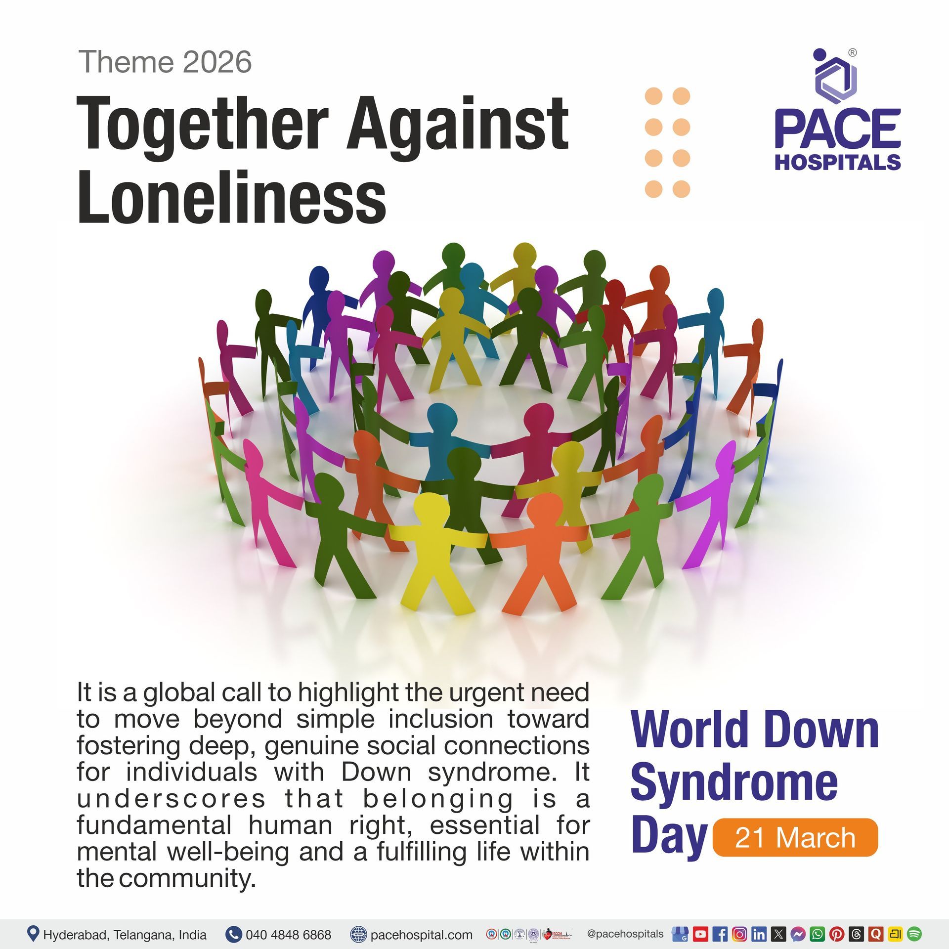 World Down Syndrome Day theme 2026 | Theme of World Down Syndrome Day 2026