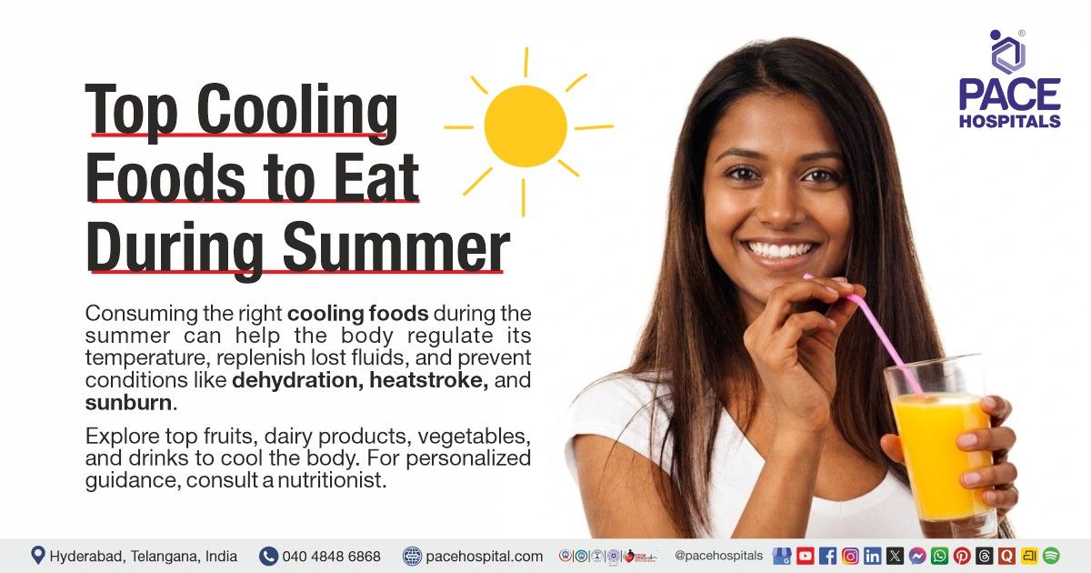 Cooling foods for hydration and heat management during summer