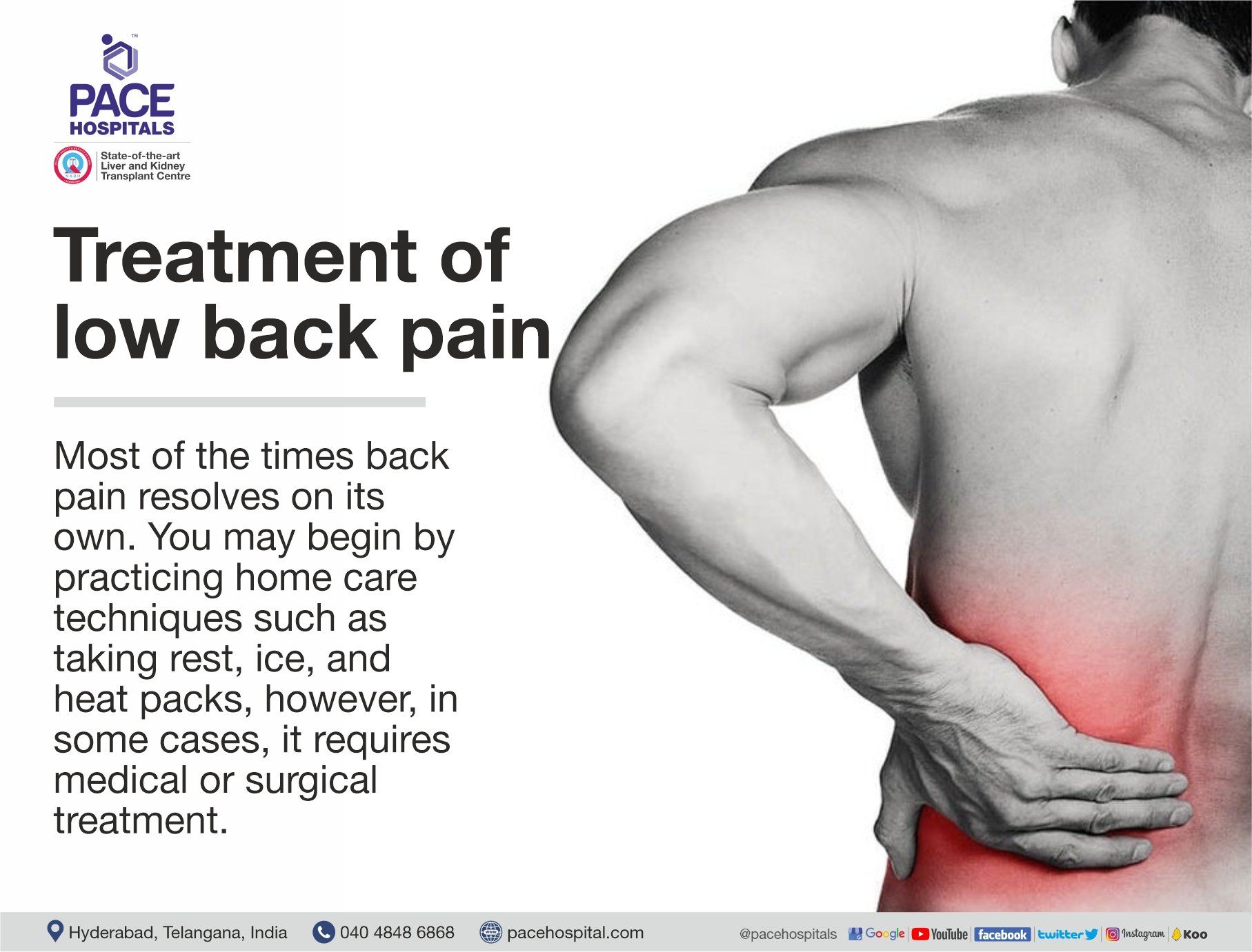 Treatment of low back pain | Pace Hospitals