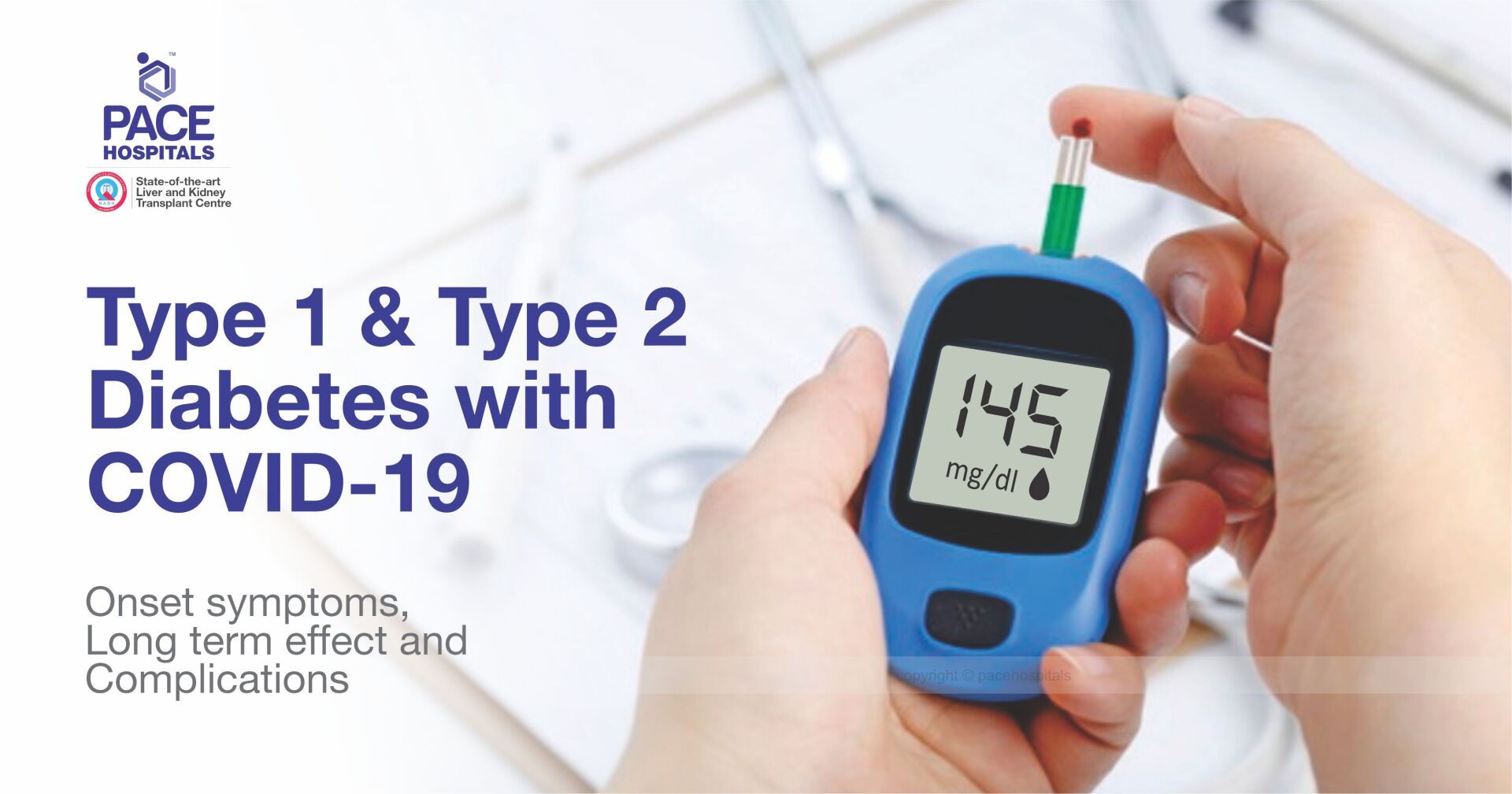 Diabetes and COVID-19 - onset symptoms, long term effect and complications