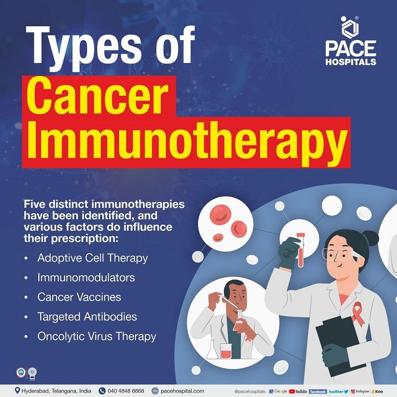 Types of immunotherapies for cancer