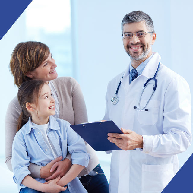 Visual depicting happy international patients with doctors at PACE Hospitals