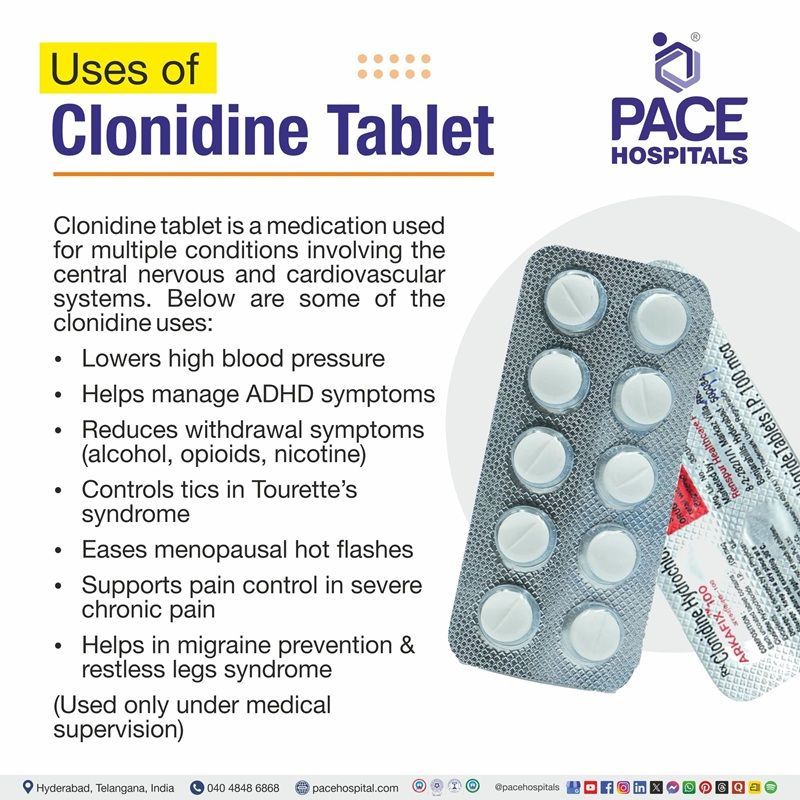 clonidine tablet uses | clonidine uses | clonidine therapeutic use | clonidine used for anxiety