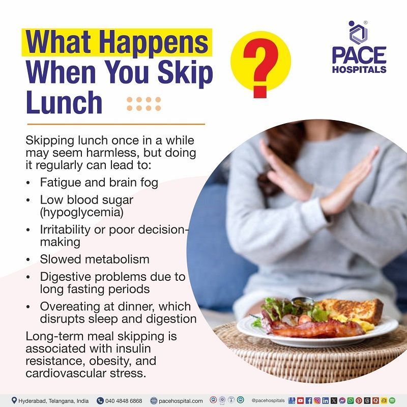 Why skipping lunch is unhealthy