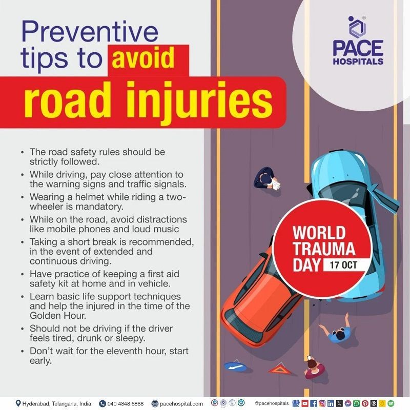 Safety tips to avoid road accidents  | Preventive tips for road injuries