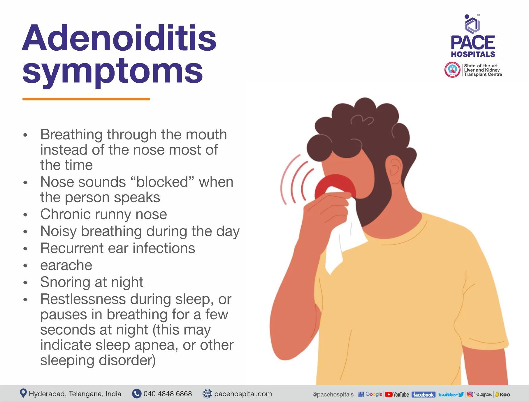 Adenoiditis symptoms | Pace Hospitals
