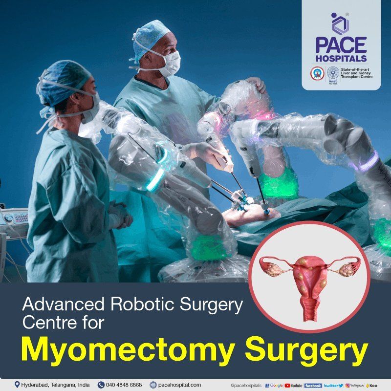 Best Hospital for Robotic assisted laparoscopic myomectomy in Hyderabad | Robotic assisted Myomectomy Surgery in Hyderabad | robotic myomectomy price