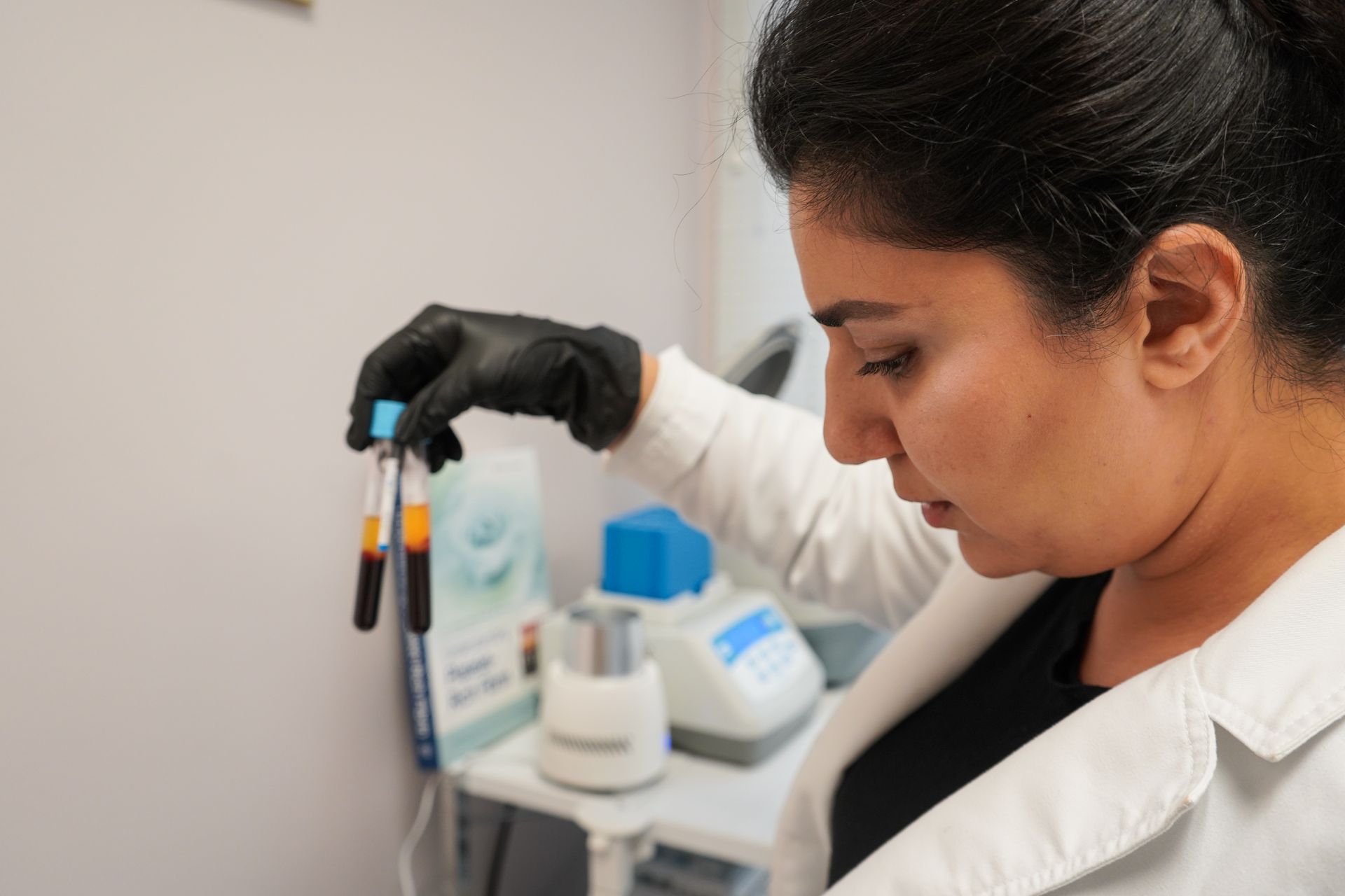 a woman working on the prp procedure