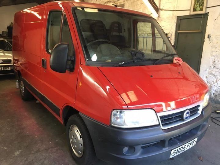 Cleaned red van