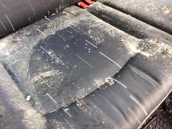 Dirty car seat
