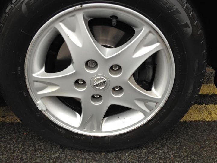 Black wheel with new rims