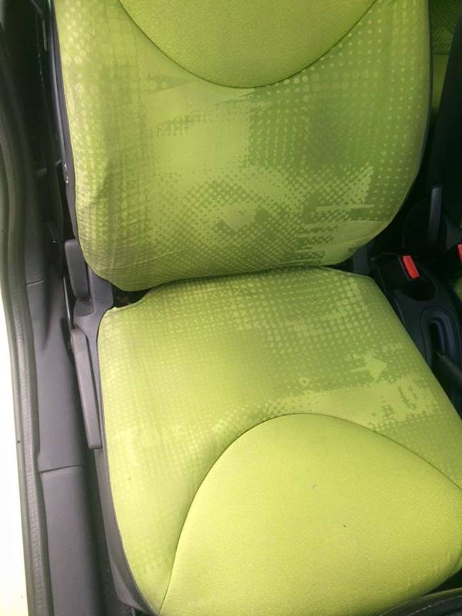 Lime driver's seat