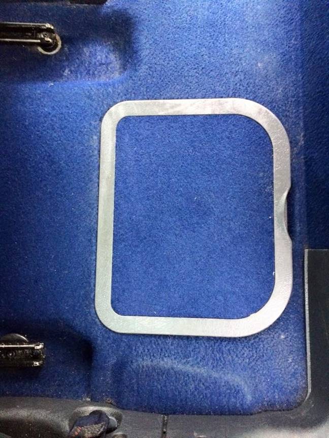 Blue car floor mats