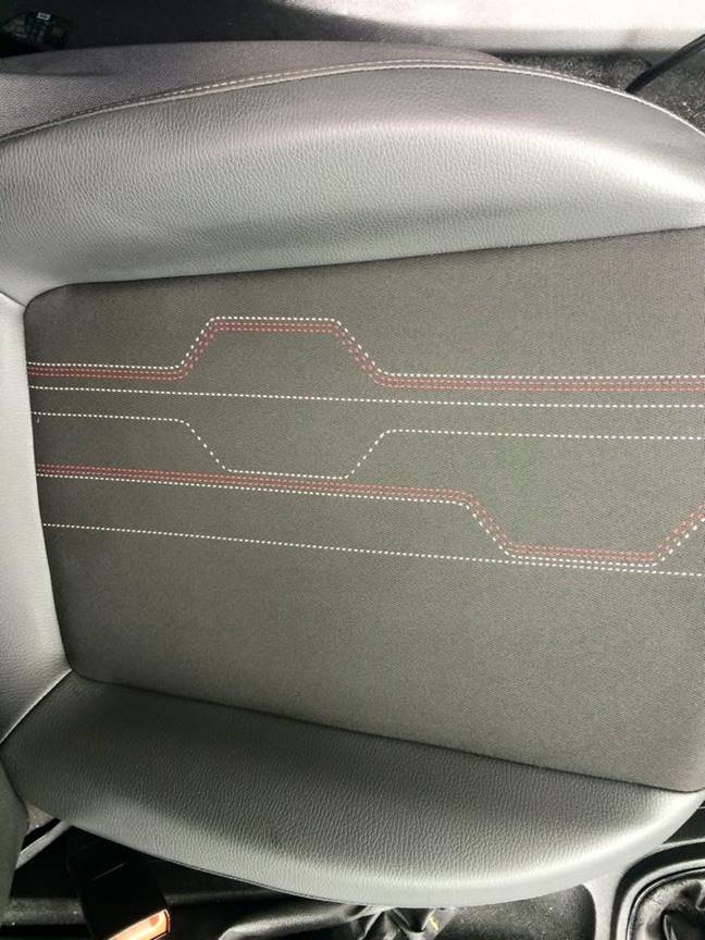 Cleaned driver's seat