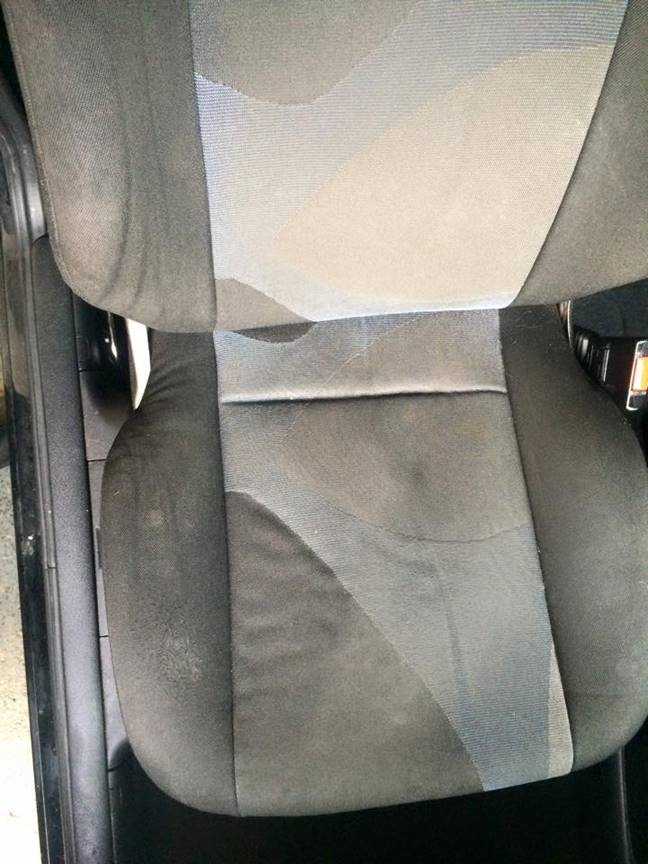 Dirty driver seat