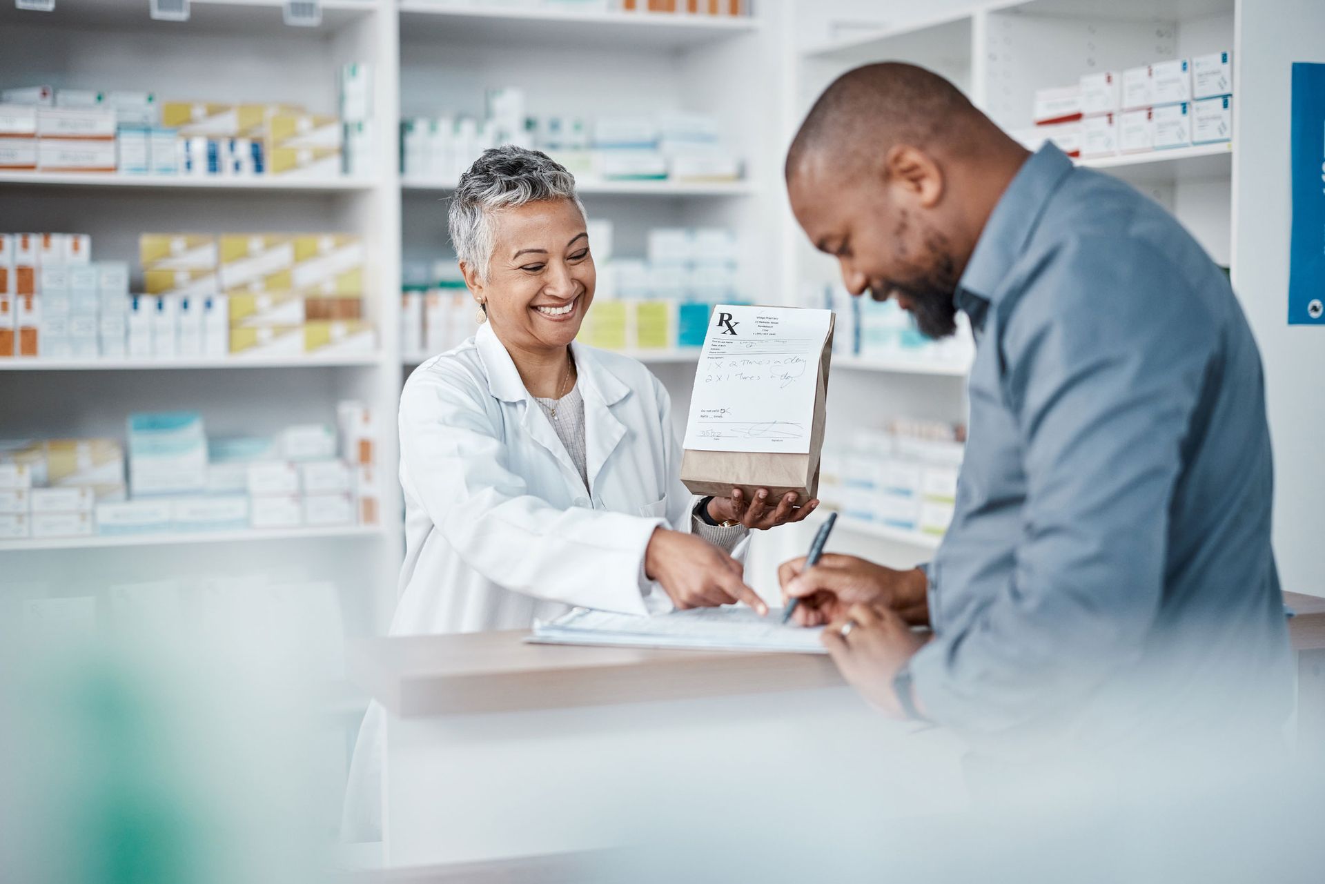 Pharmacist with Customer — Port Richey, FL — NewGen Clinical