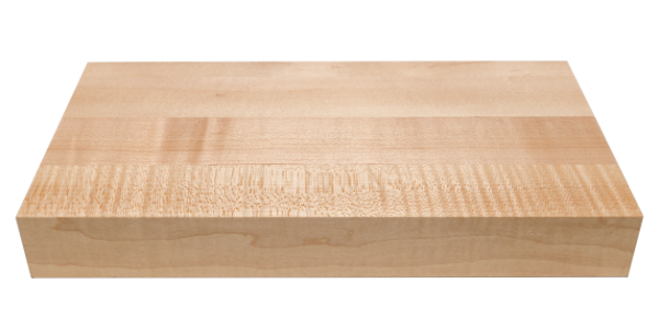 Butcher block finish option for garage workbench countertops