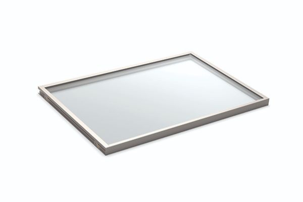 Matte Nickel Color Option for LED Glass Shelf 20 Inch Depth 