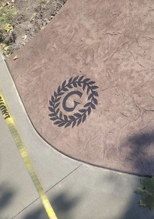 Concrete Pathway with G Logo — Lake Geneva, WI — Borskie Concrete Construction LLC