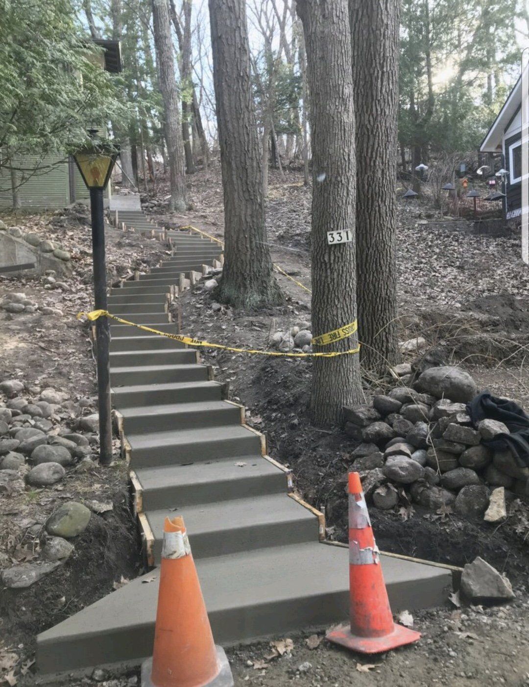 Concrete Contractors — Concrete Stairway In Lake Geneva, WI