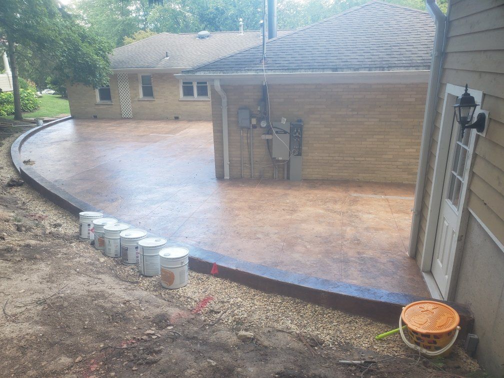 Stamped Concrete — Before Decorative Concrete  in Lake Geneva, WI