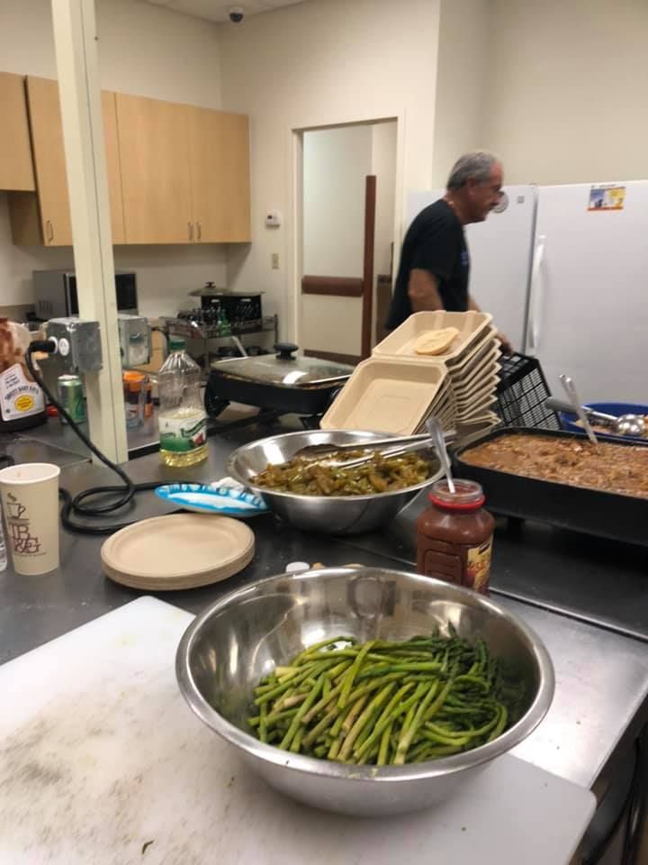 Food prep at St Ann Place